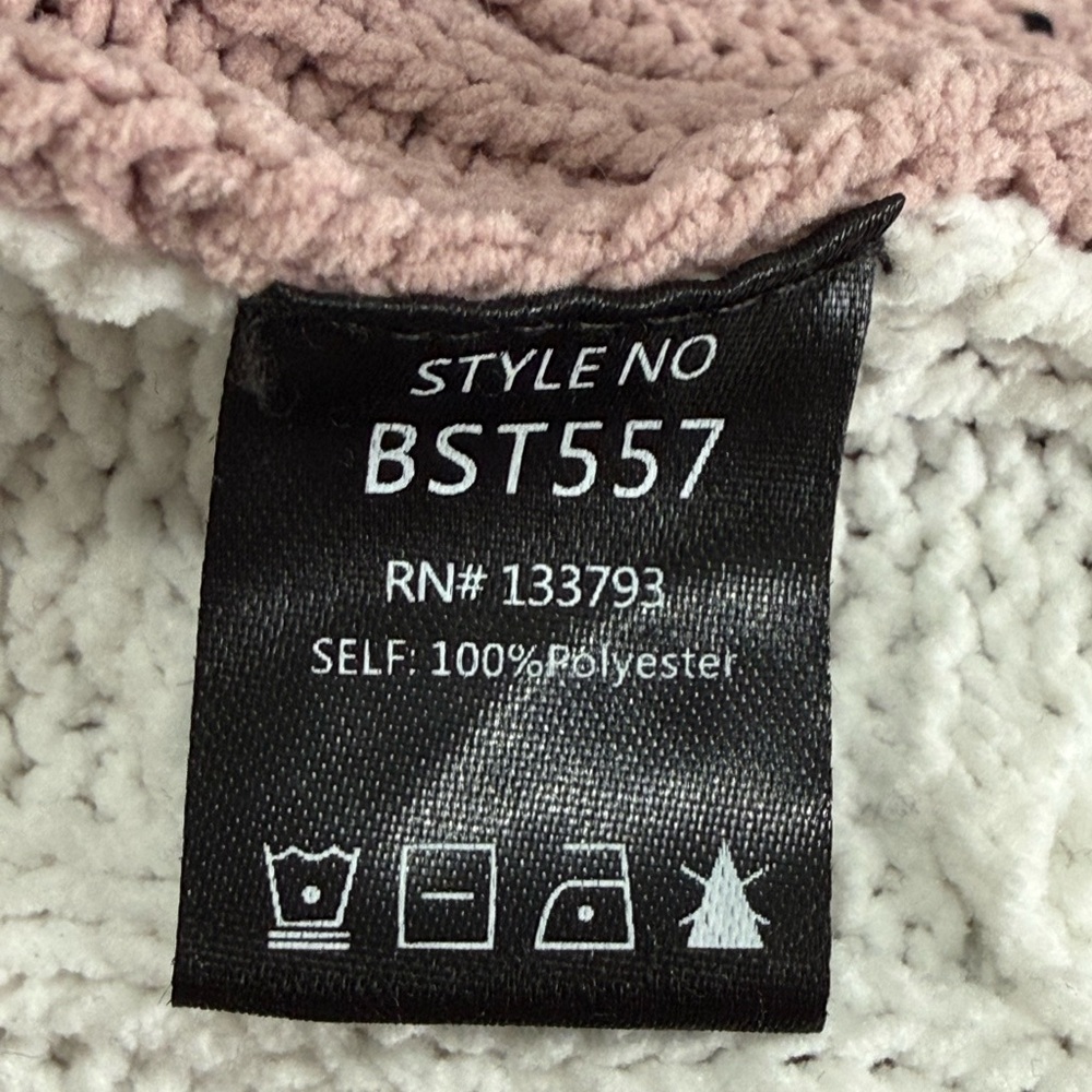 Pol Patchwork Colorblock Knit Sweater Cable Knit … - image 8